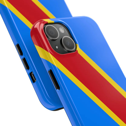 Democratic Republic of Congo Flag Tough Phone Case — Durable Protective Cover - DiwaKi