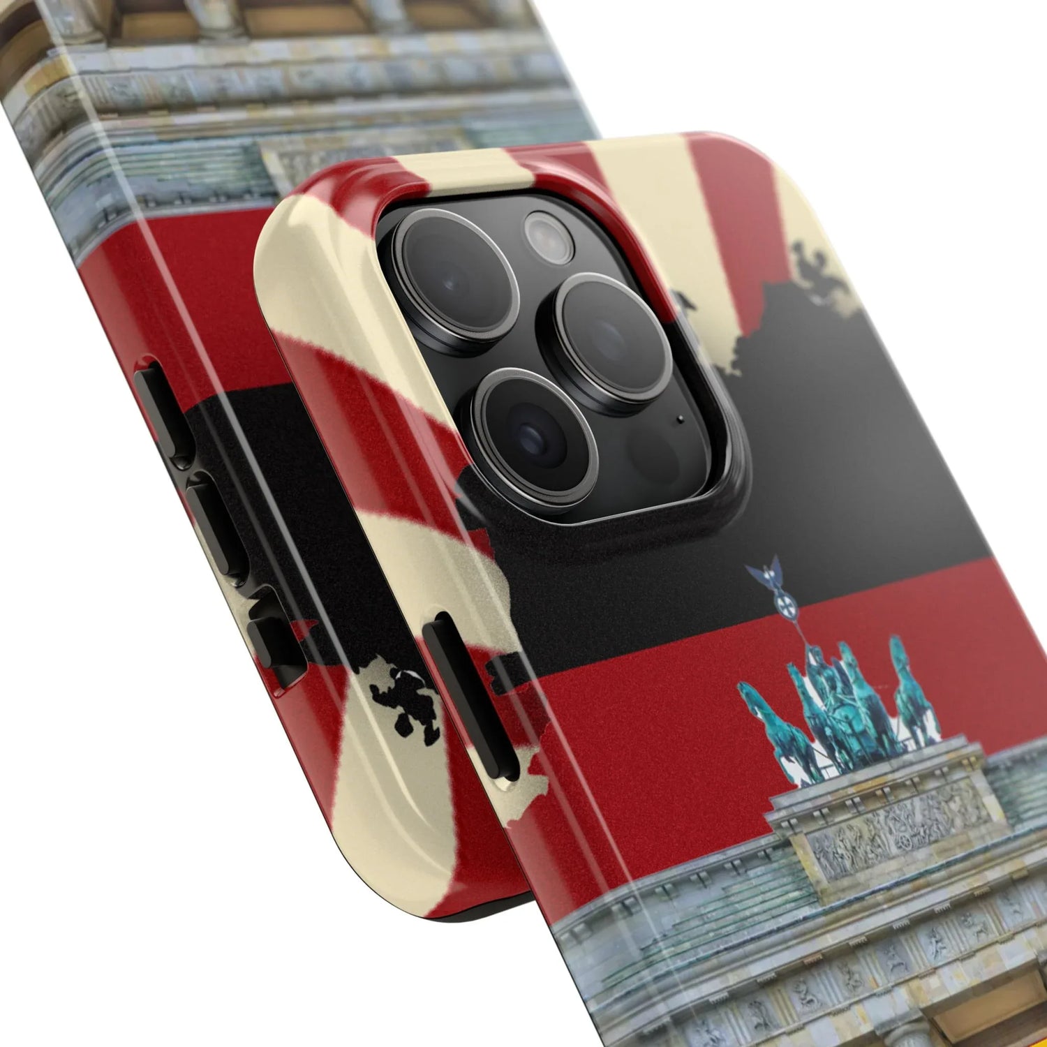 German Flag Brandenburger Gate Tough Phone Case – Berlin Landmark Protective Cover - DiwaKi