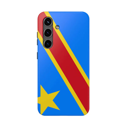Democratic Republic of Congo Flag Tough Phone Case — Durable Protective Cover - DiwaKi