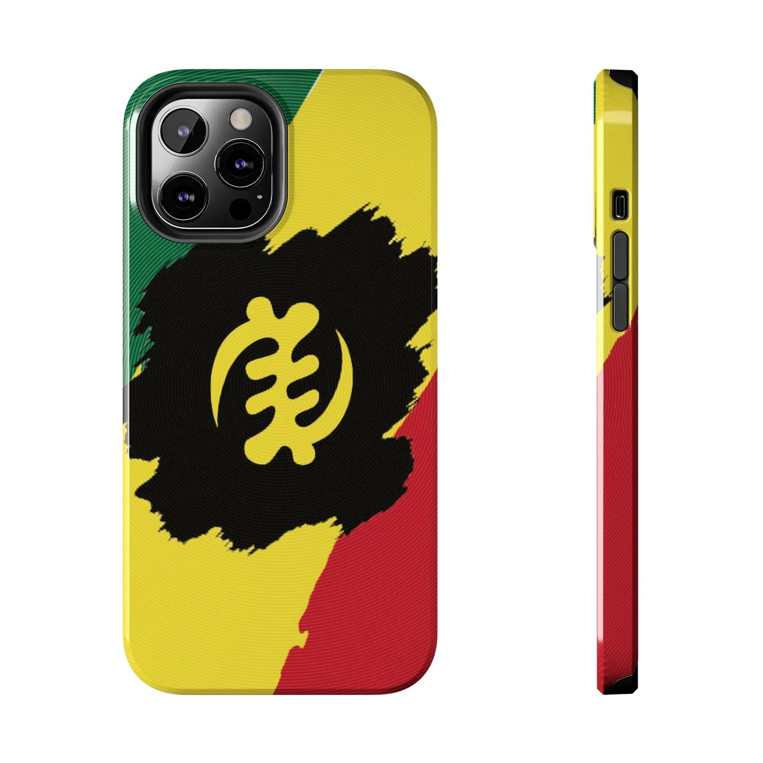 Sankofa Tough Phone Case — Shockproof Protective Phone Cover with Ghana Adinkra Symbol - DiwaKi