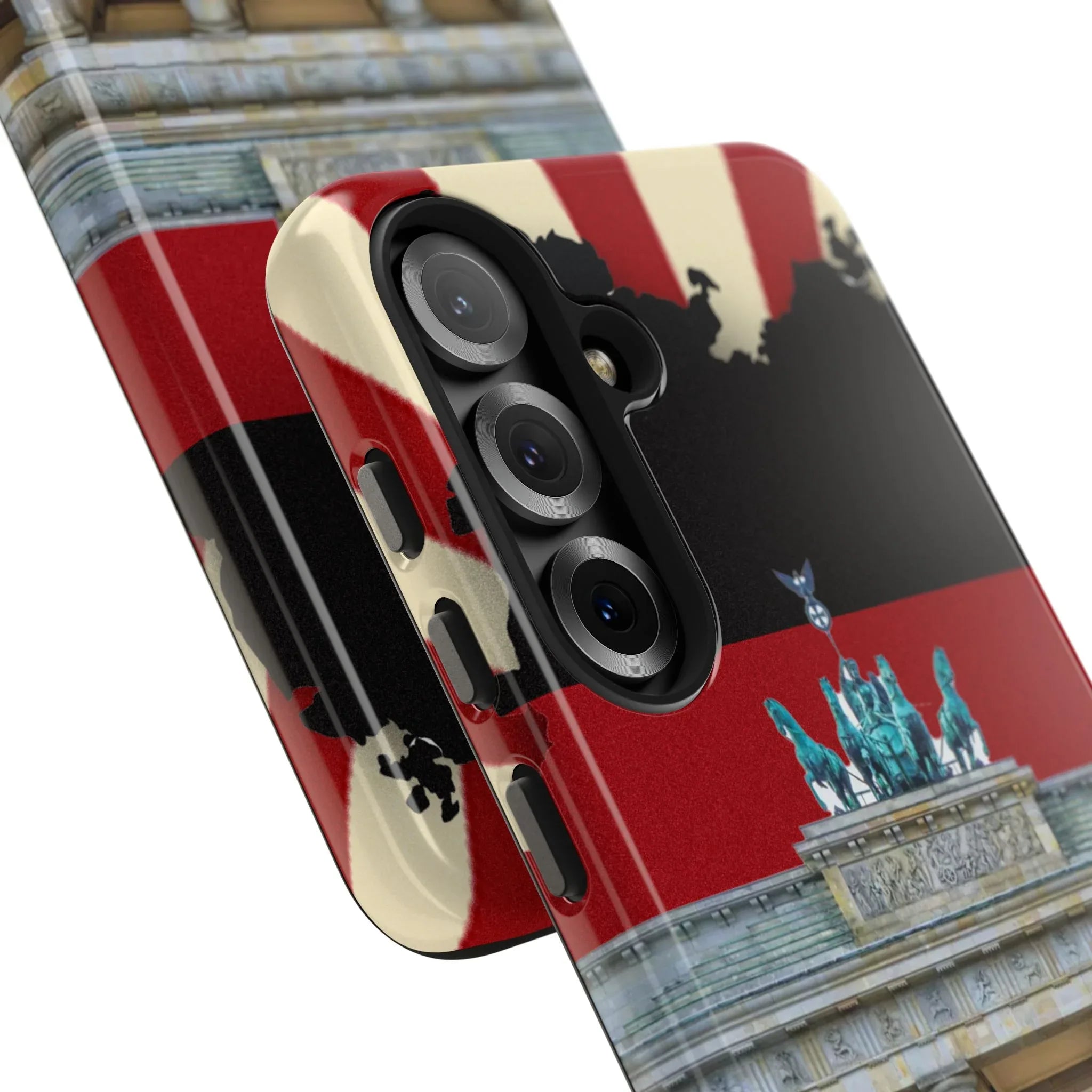 German Flag Brandenburger Gate Tough Phone Case – Berlin Landmark Protective Cover - DiwaKi