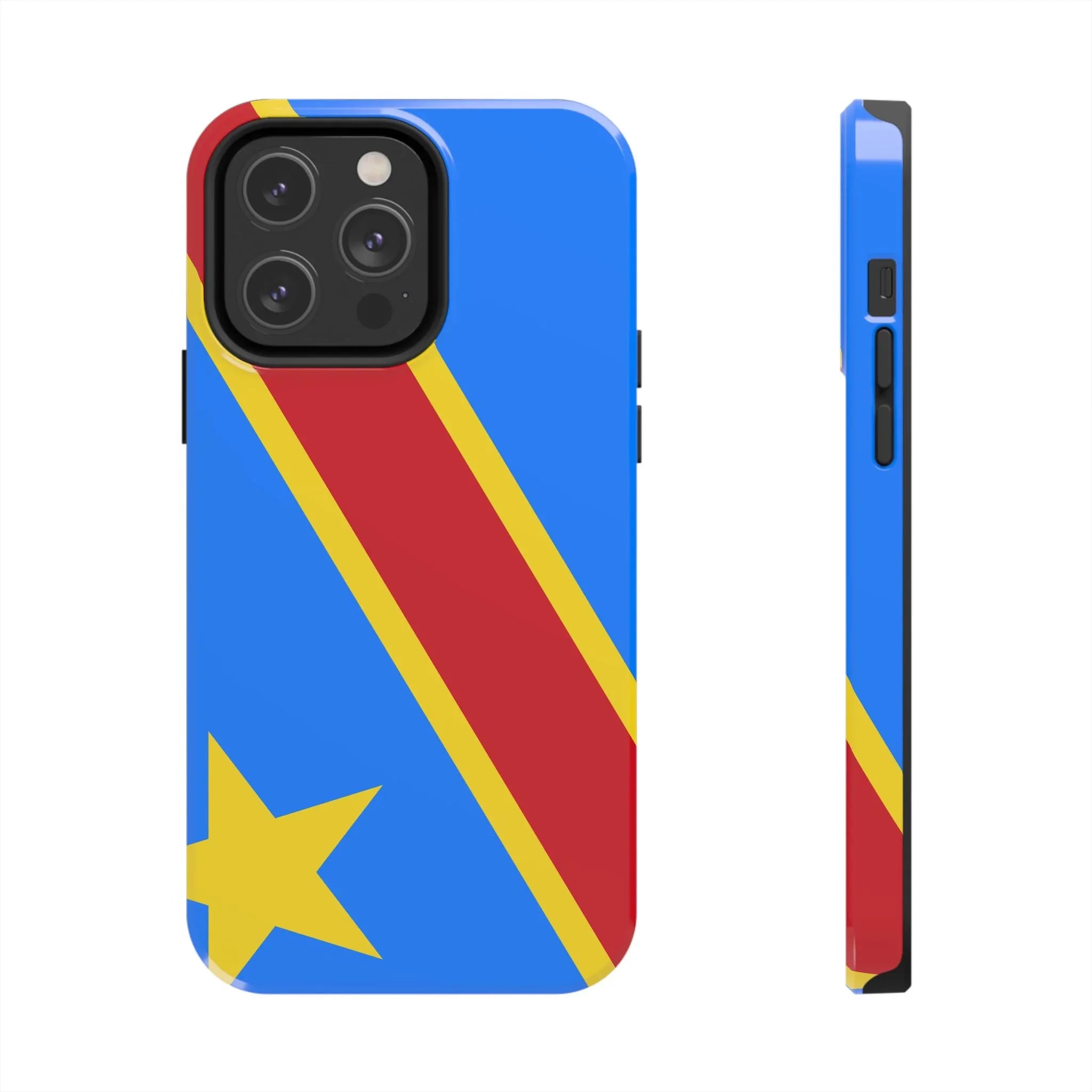 Democratic Republic of Congo Flag Tough Phone Case — Durable Protective Cover - DiwaKi