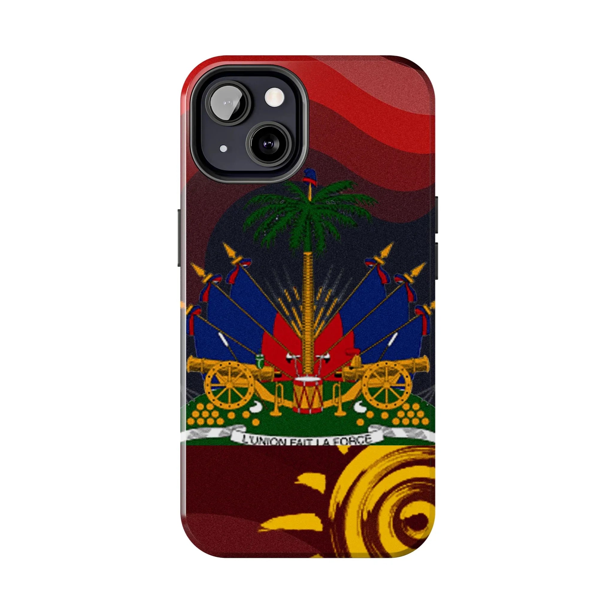Haiti Coat of Arms Tough Phone Case — Patriotic Haitian Flag Protective Cover - DiwaKi