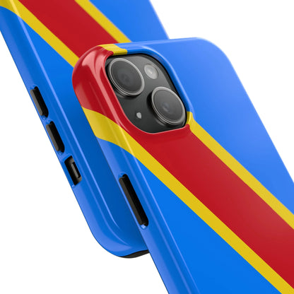 Democratic Republic of Congo Flag Tough Phone Case — Durable Protective Cover - DiwaKi