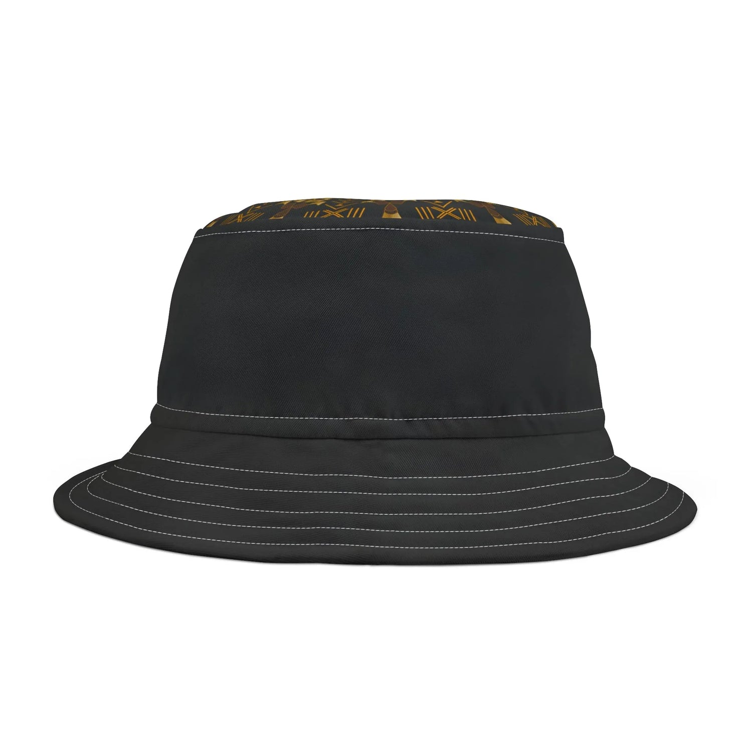 Cool Black Bucket Hat with Subtle Texture - DiwaKi