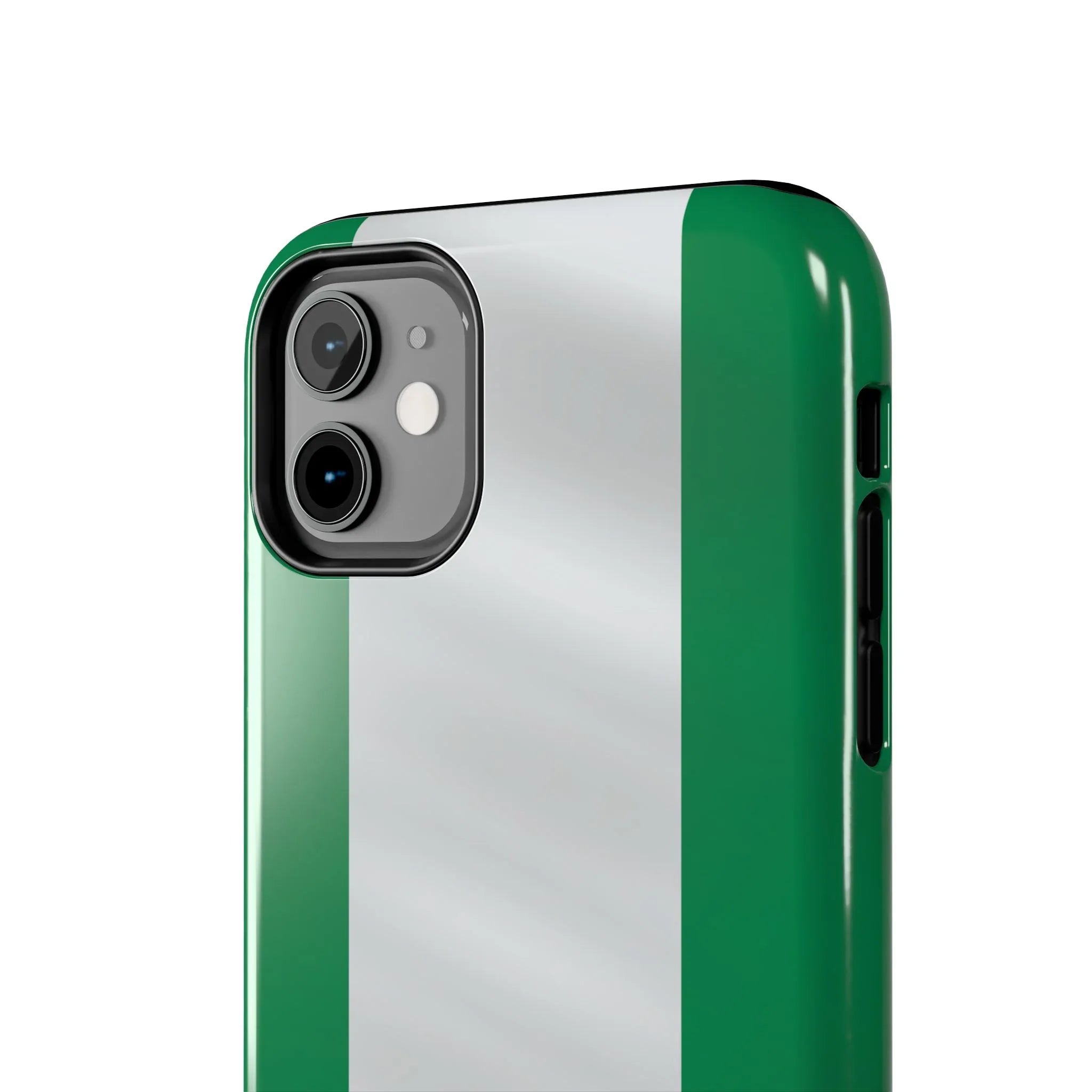 Tough Phone Case — Nigerian flag Rugged Protective Cover - DiwaKi