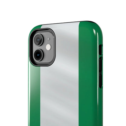 Tough Phone Case — Nigerian flag Rugged Protective Cover - DiwaKi