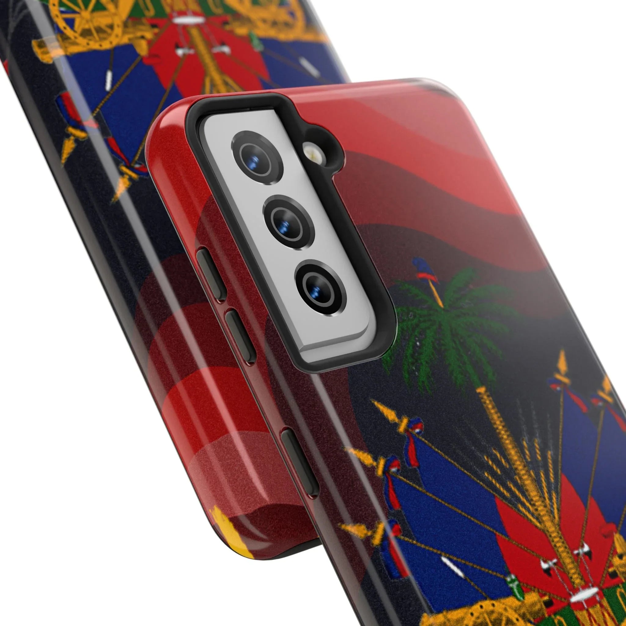 Haiti Coat of Arms Tough Phone Case — Patriotic Haitian Flag Protective Cover - DiwaKi