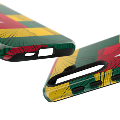 Togo Flag Tough Phone Case – Protective Stripe Design - DiwaKi
