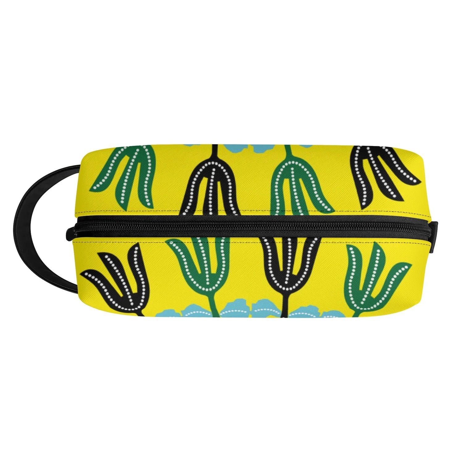 Travel Twill PU Leather Toilettrie Bag Makeup Cosmetics - DiwaKi