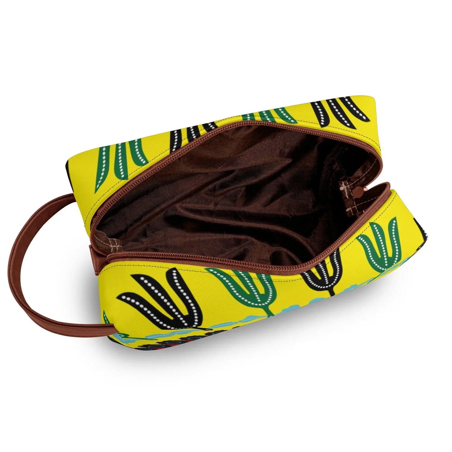 Travel Twill PU Leather Toilettrie Bag Makeup Cosmetics - DiwaKi