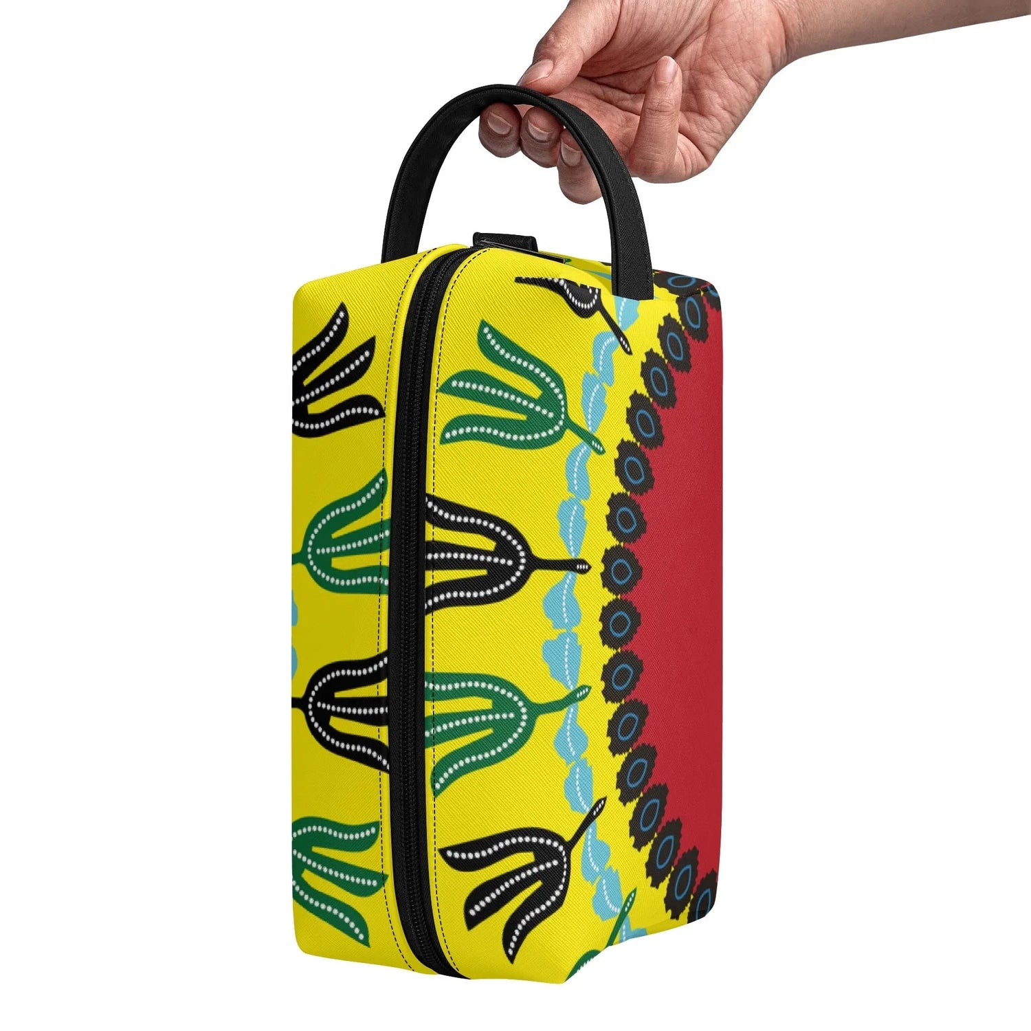 Travel Twill PU Leather Toilettrie Bag Makeup Cosmetics - DiwaKi