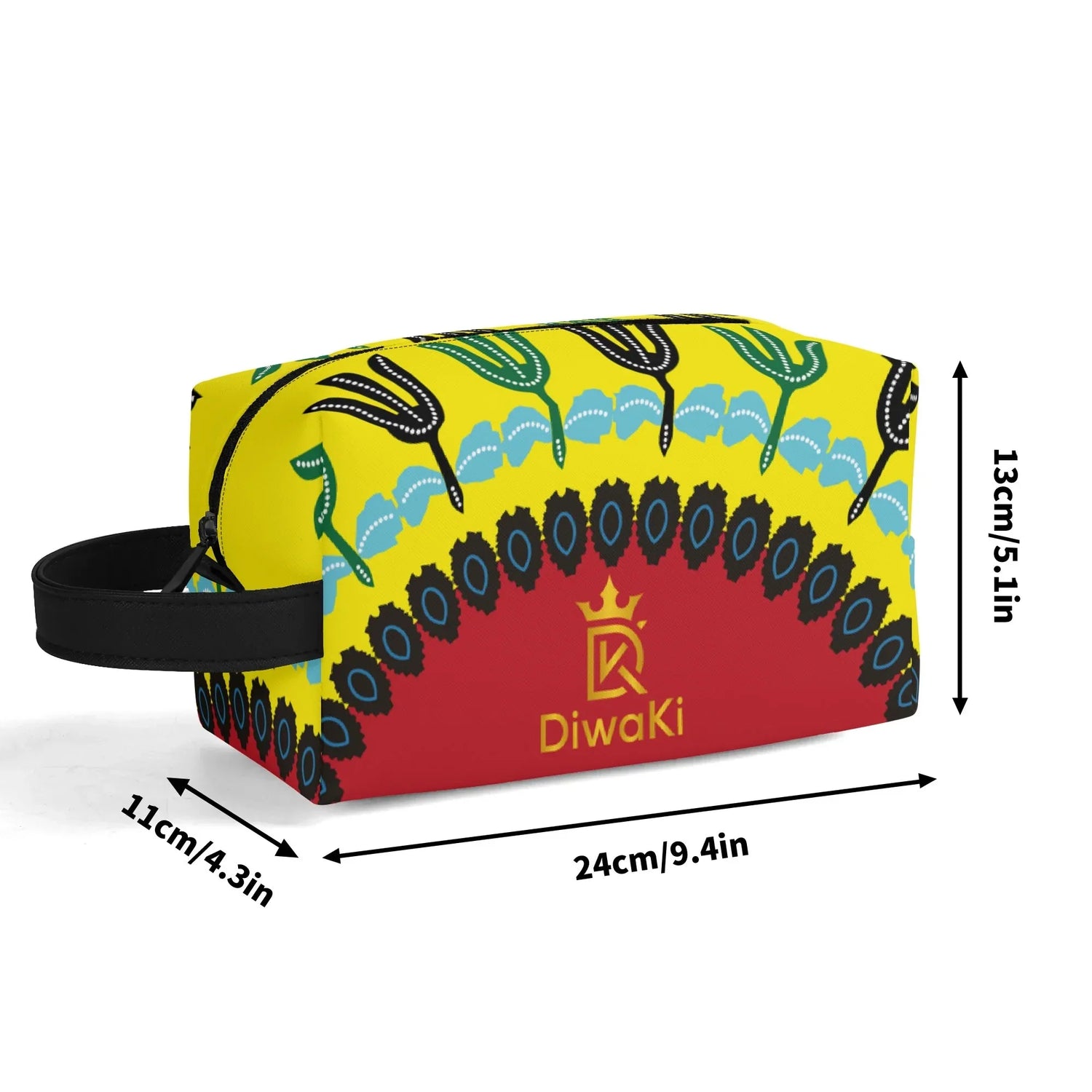 Travel Twill PU Leather Toilettrie Bag Makeup Cosmetics - DiwaKi