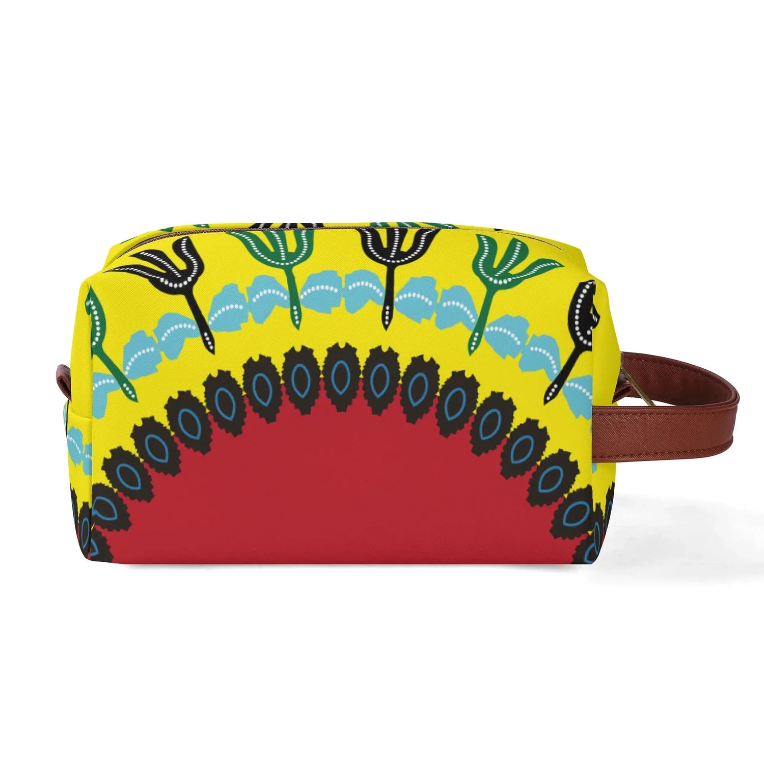 Travel Twill PU Leather Toilettrie Bag Makeup Cosmetics - DiwaKi