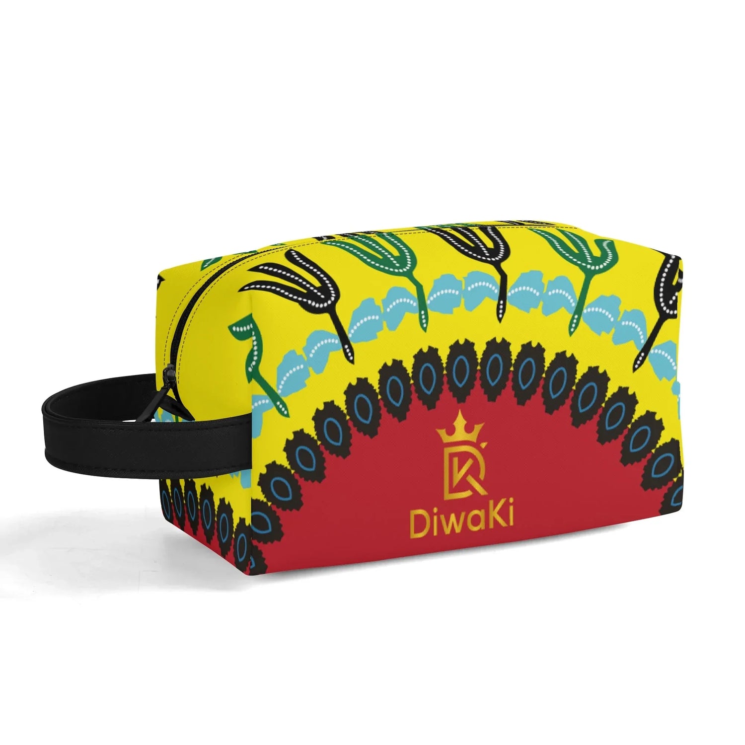 Travel Twill PU Leather Toilettrie Bag Makeup Cosmetics - DiwaKi