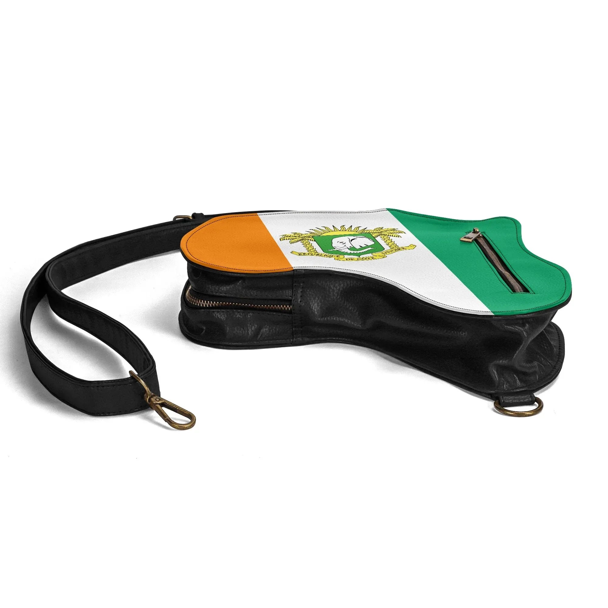 PU Leather Africa Map Bag for Cote d&