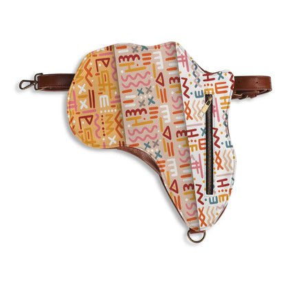 PU Leather Africa Map Bag for African bogolan Lover Gift - DiwaKi