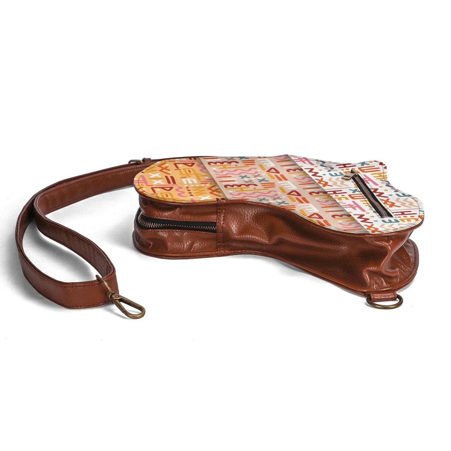 PU Leather Africa Map Bag for African bogolan Lover Gift - DiwaKi