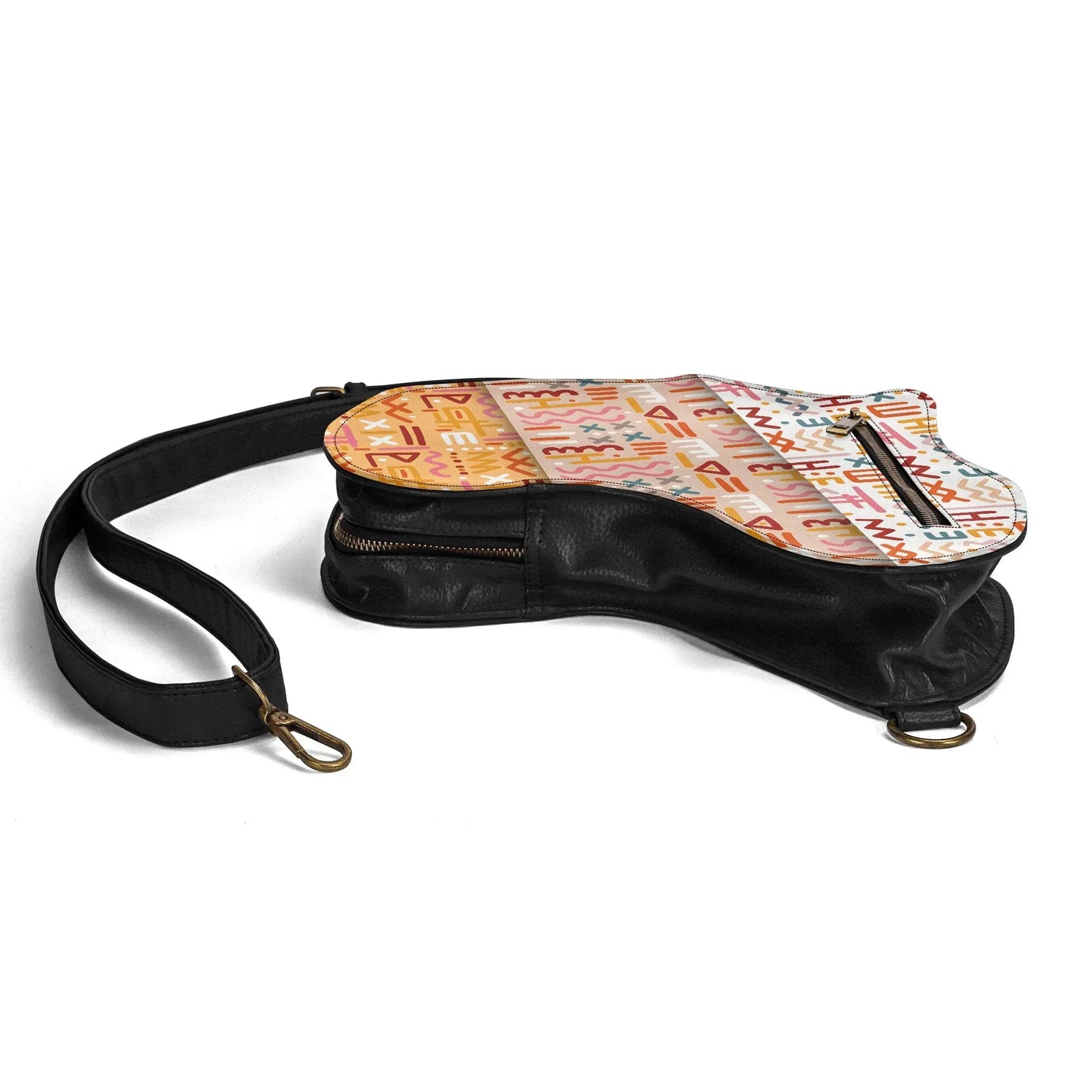 PU Leather Africa Map Bag for African bogolan Lover Gift - DiwaKi