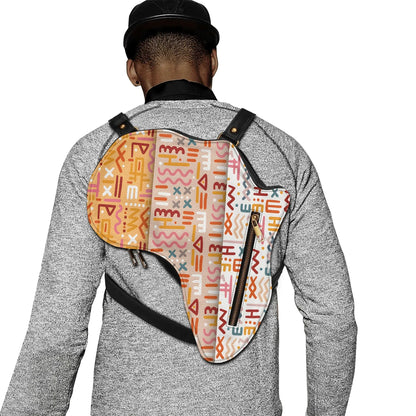 PU Leather Africa Map Bag for African bogolan Lover Gift - DiwaKi