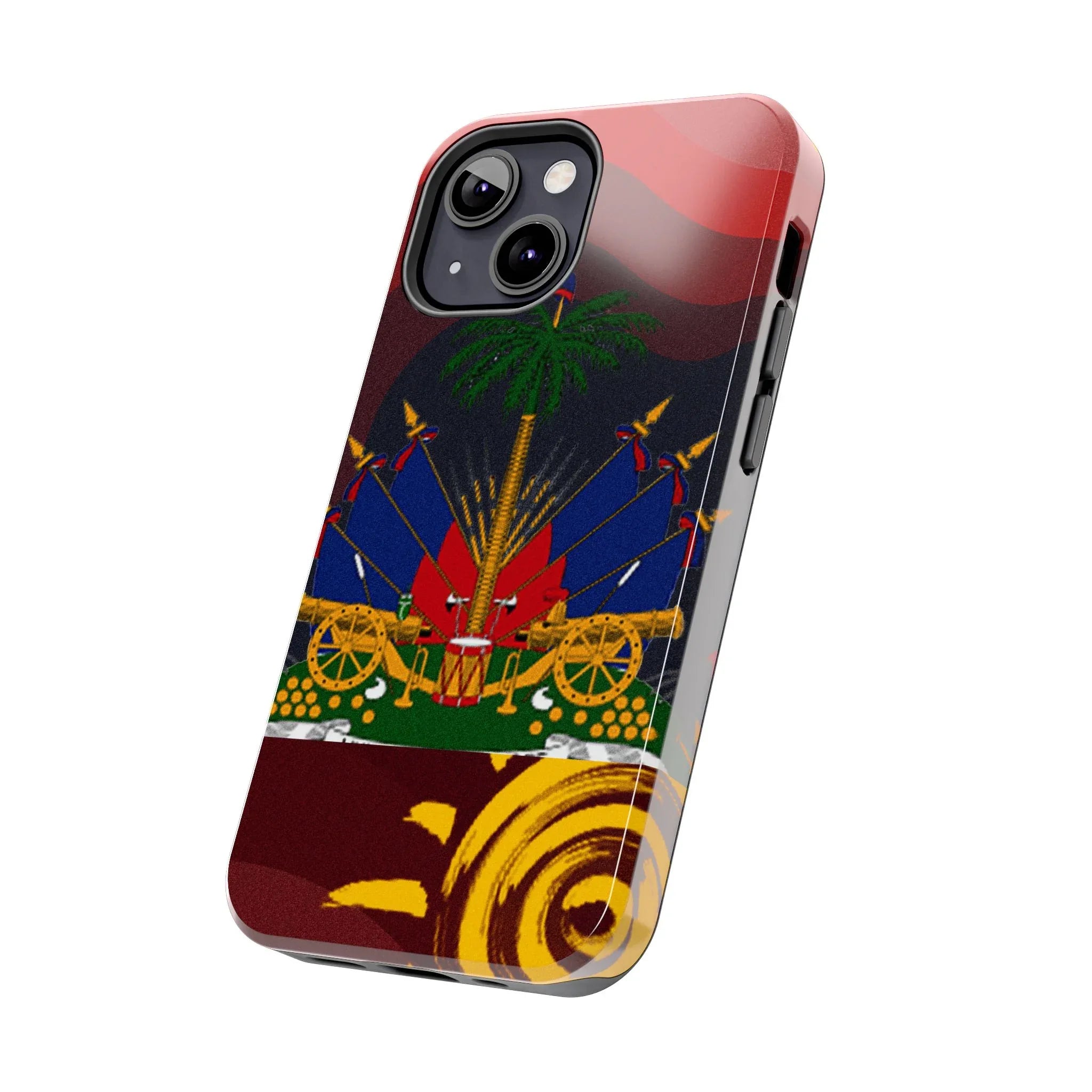Haiti Coat of Arms Tough Phone Case — Patriotic Haitian Flag Protective Cover - DiwaKi