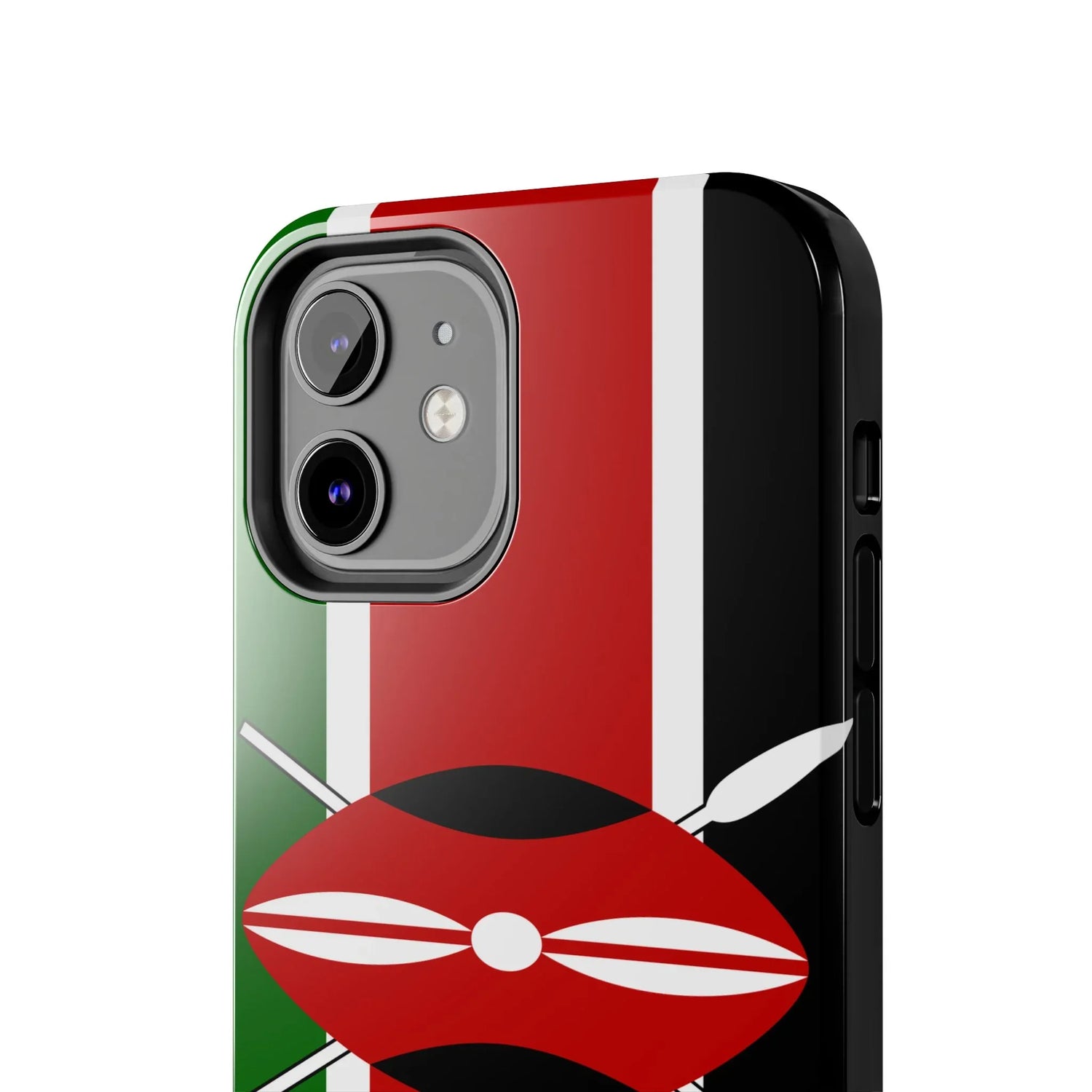 Kenya Flag Tough Phone Case — Protective Tribal Shield Design - DiwaKi