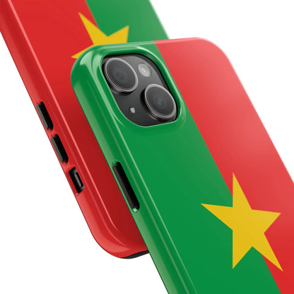 Burkina Faso Flag Tough Phone Case – Durable Protective Cover - DiwaKi