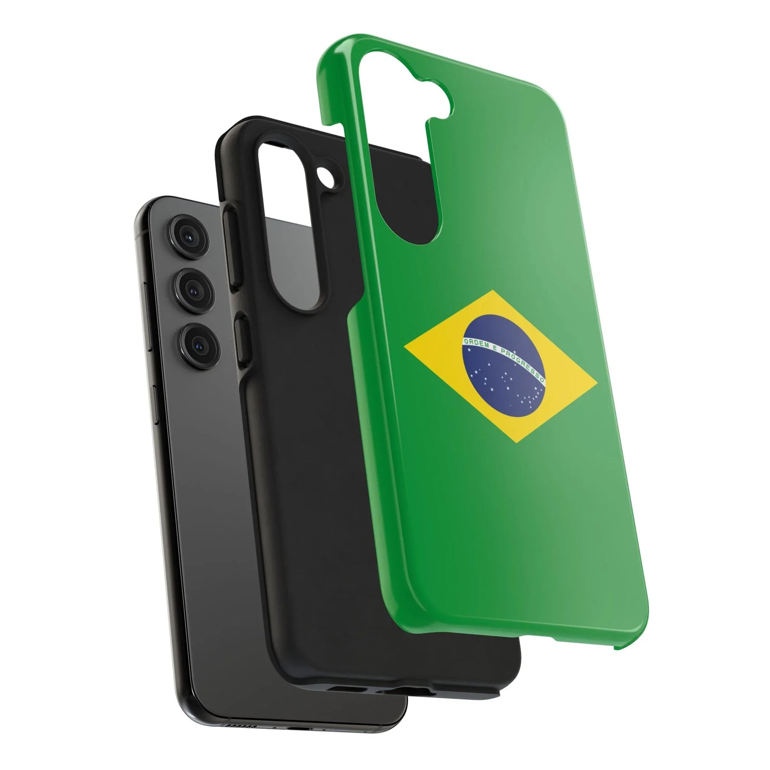 Brazil Flag Tough Phone Case — Protective Patriotic Phone Cover - DiwaKi