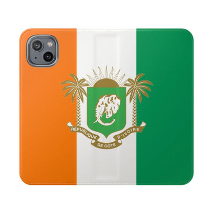 Ivory Coast Flag Flip Phone Case — Côte d&