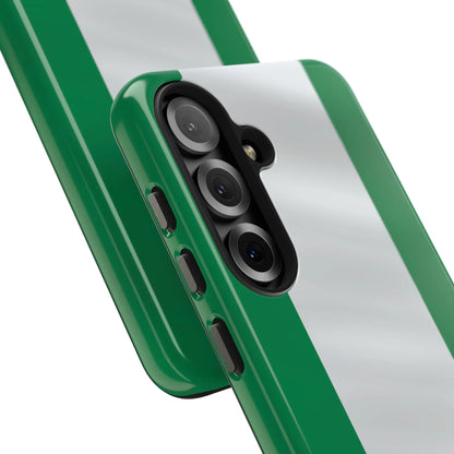 Tough Phone Case — Nigerian flag Rugged Protective Cover - DiwaKi