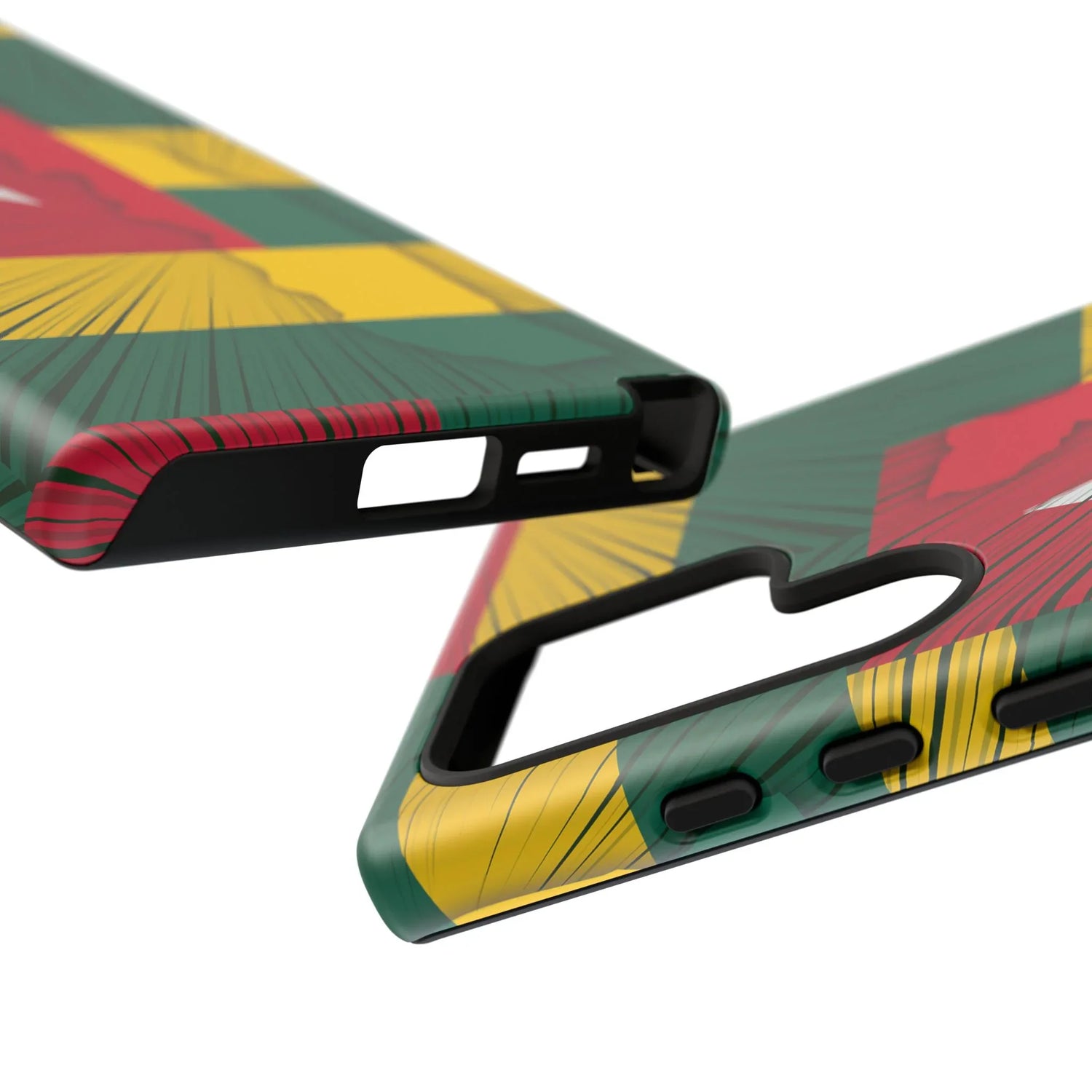 Togo Flag Tough Phone Case – Protective Stripe Design - DiwaKi