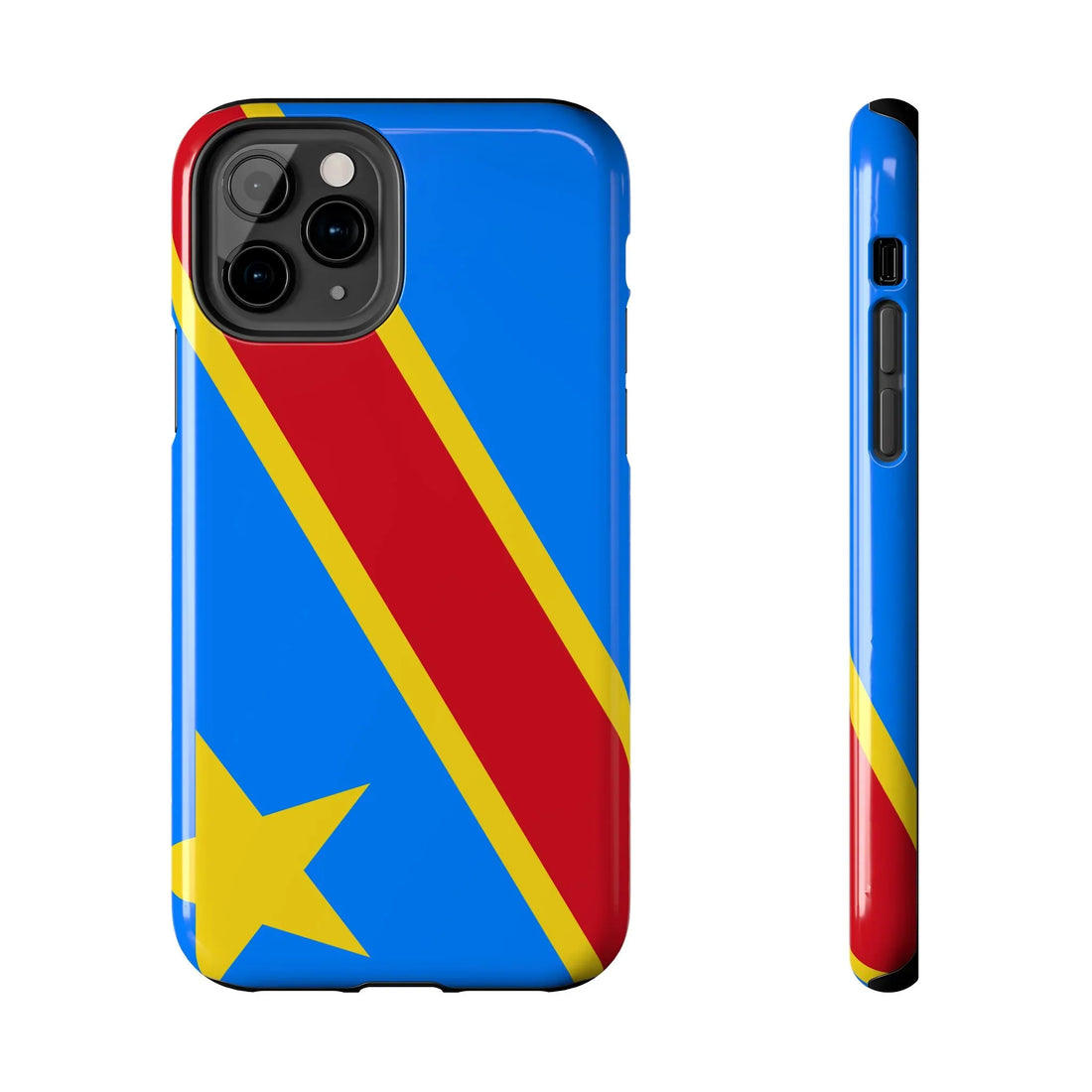 Democratic Republic of Congo Flag Tough Phone Case — Durable Protective Cover - DiwaKi