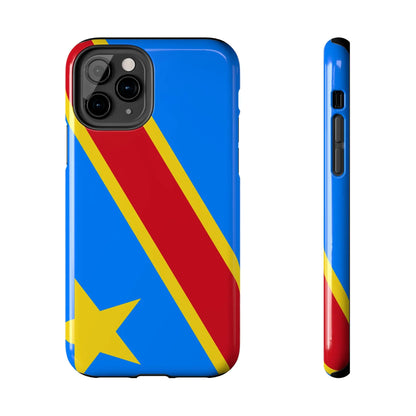 Democratic Republic of Congo Flag Tough Phone Case — Durable Protective Cover - DiwaKi