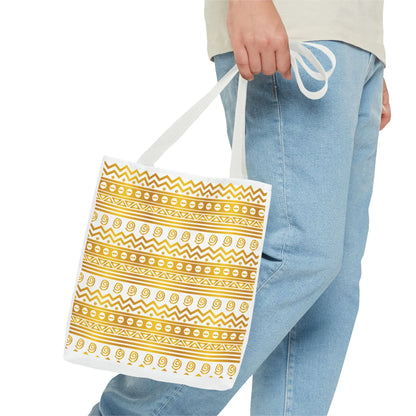 Boho Chic Gold Pattern Tote - DiwaKi