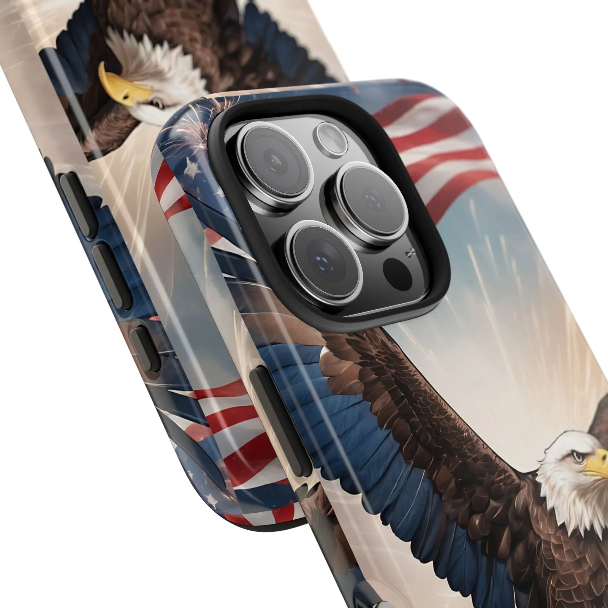 Majestic Eagle Flag Phone Case - DiwaKi