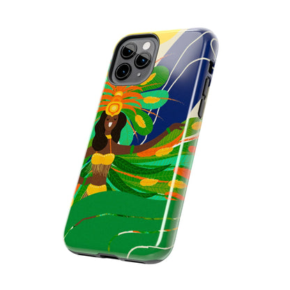 Brazil carnival Tough Phone Case — Statue of Liberty &amp; American Flag Design - DiwaKi