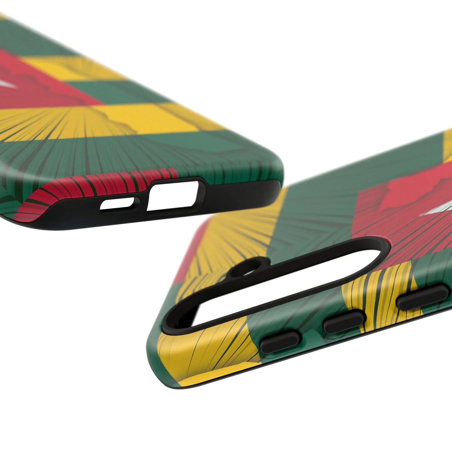 Togo Flag Tough Phone Case – Protective Stripe Design - DiwaKi