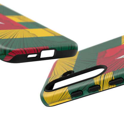 Togo Flag Tough Phone Case – Protective Stripe Design - DiwaKi