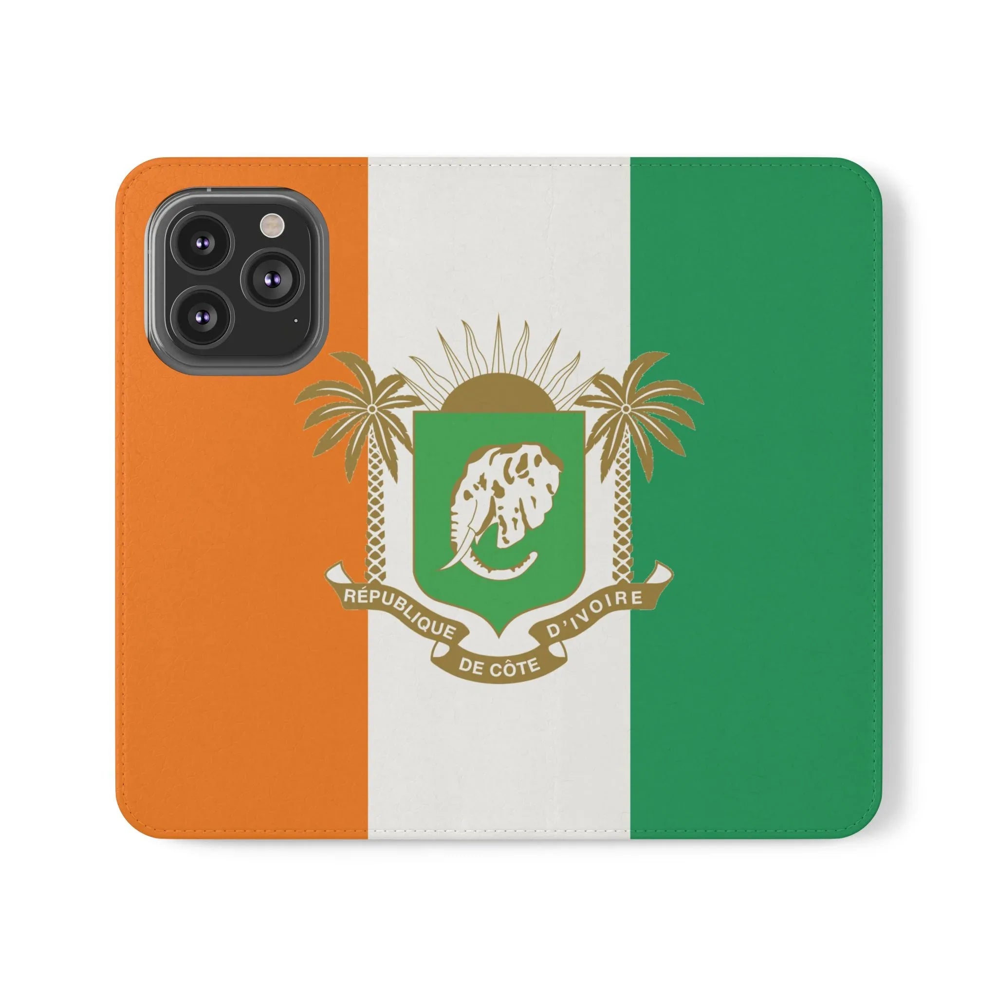 Ivory Coast Flag Flip Phone Case — Côte d&