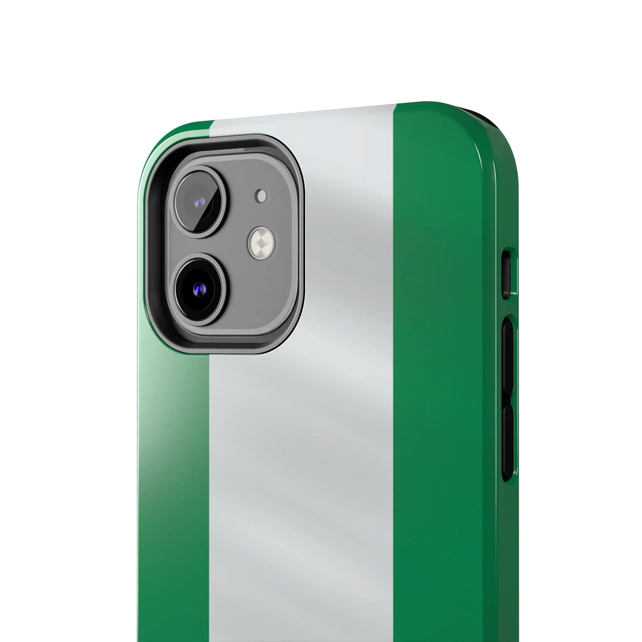 Tough Phone Case — Nigerian flag Rugged Protective Cover - DiwaKi