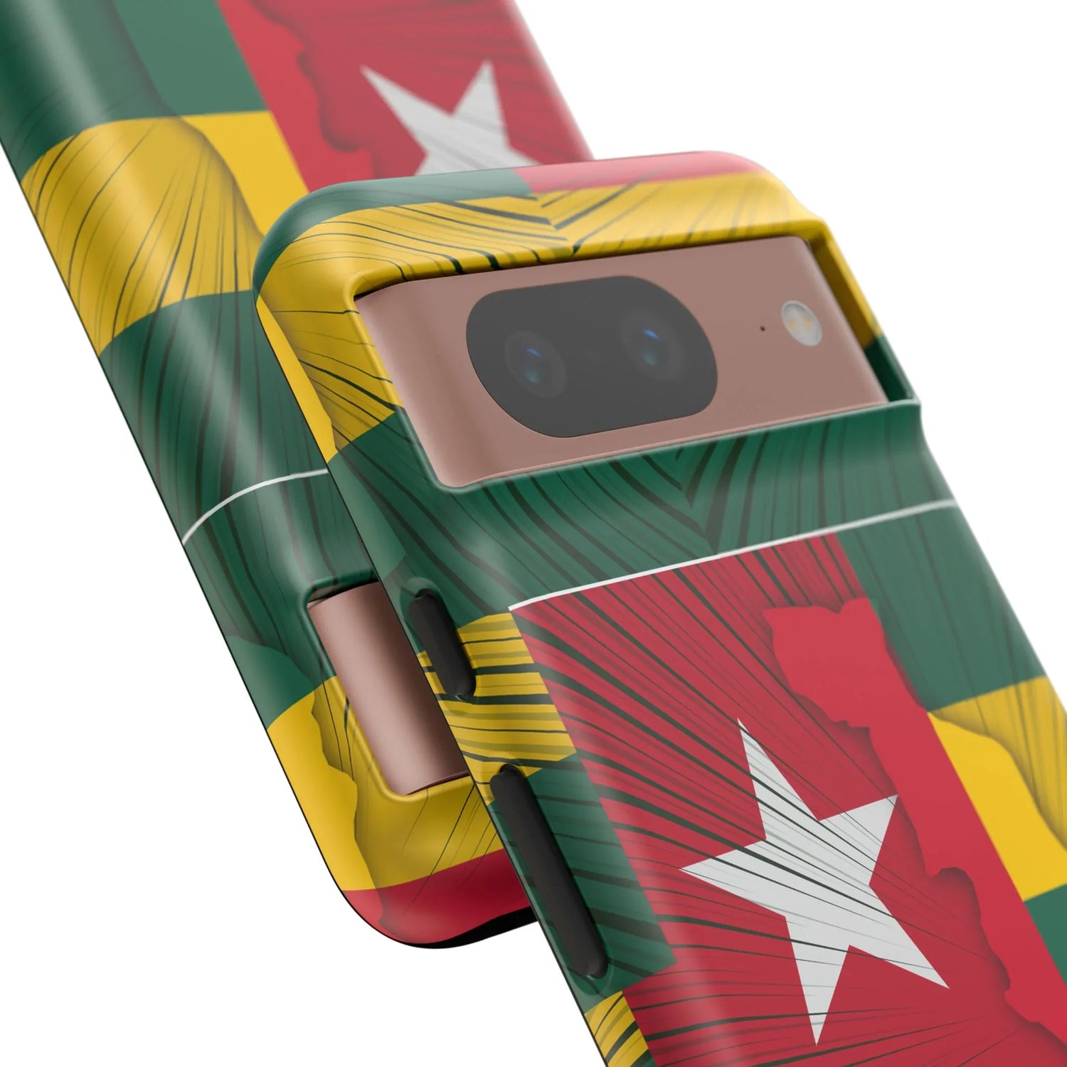 Togo Flag Tough Phone Case – Protective Stripe Design - DiwaKi