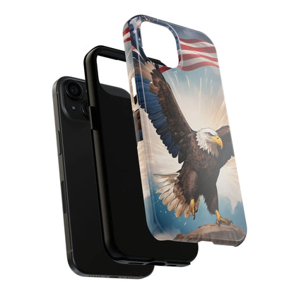 Majestic Eagle Flag Phone Case - DiwaKi