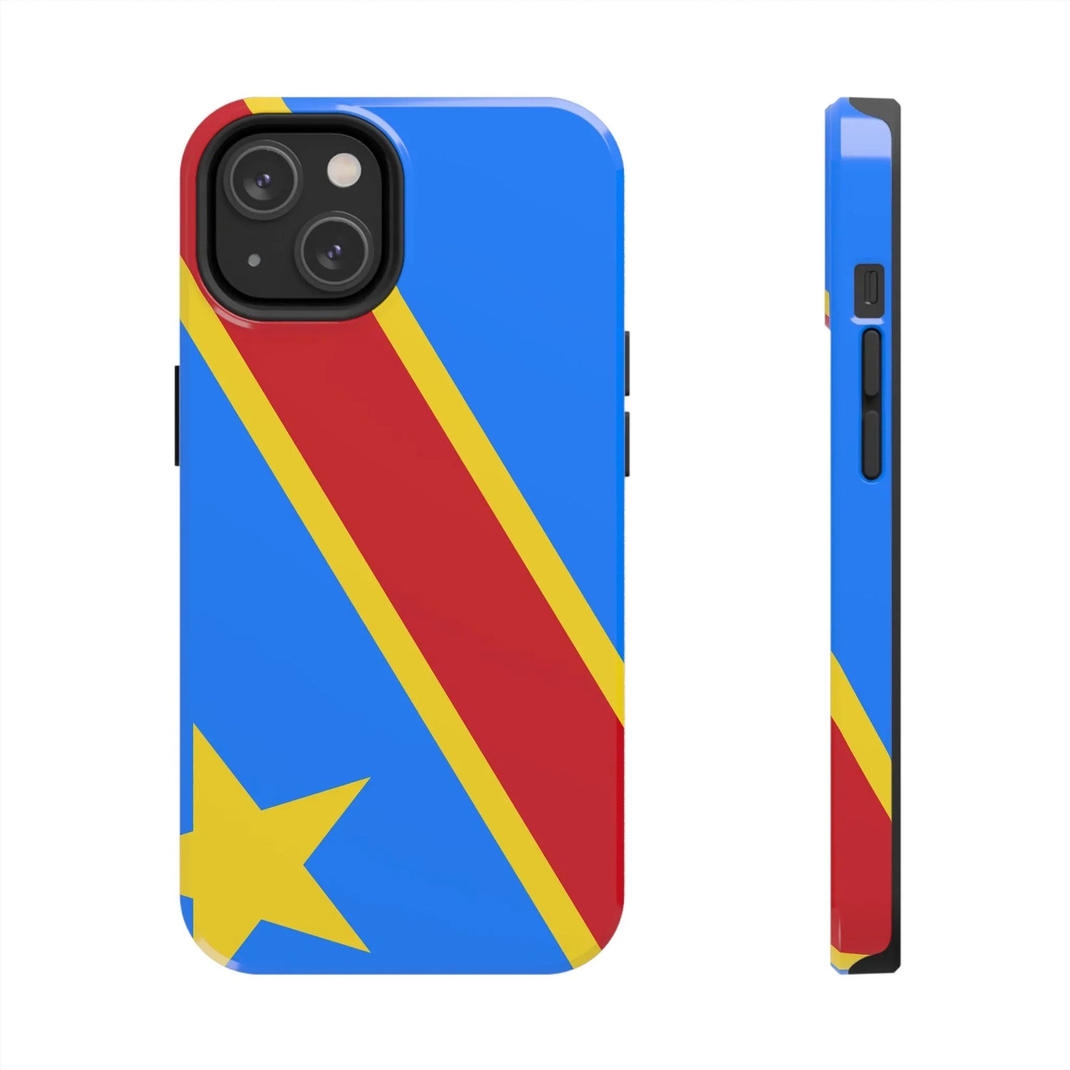Democratic Republic of Congo Flag Tough Phone Case — Durable Protective Cover - DiwaKi