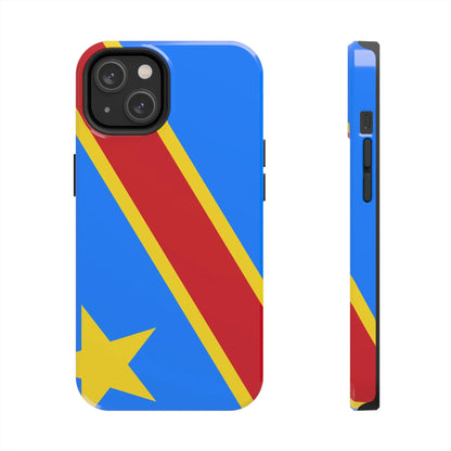 Democratic Republic of Congo Flag Tough Phone Case — Durable Protective Cover - DiwaKi