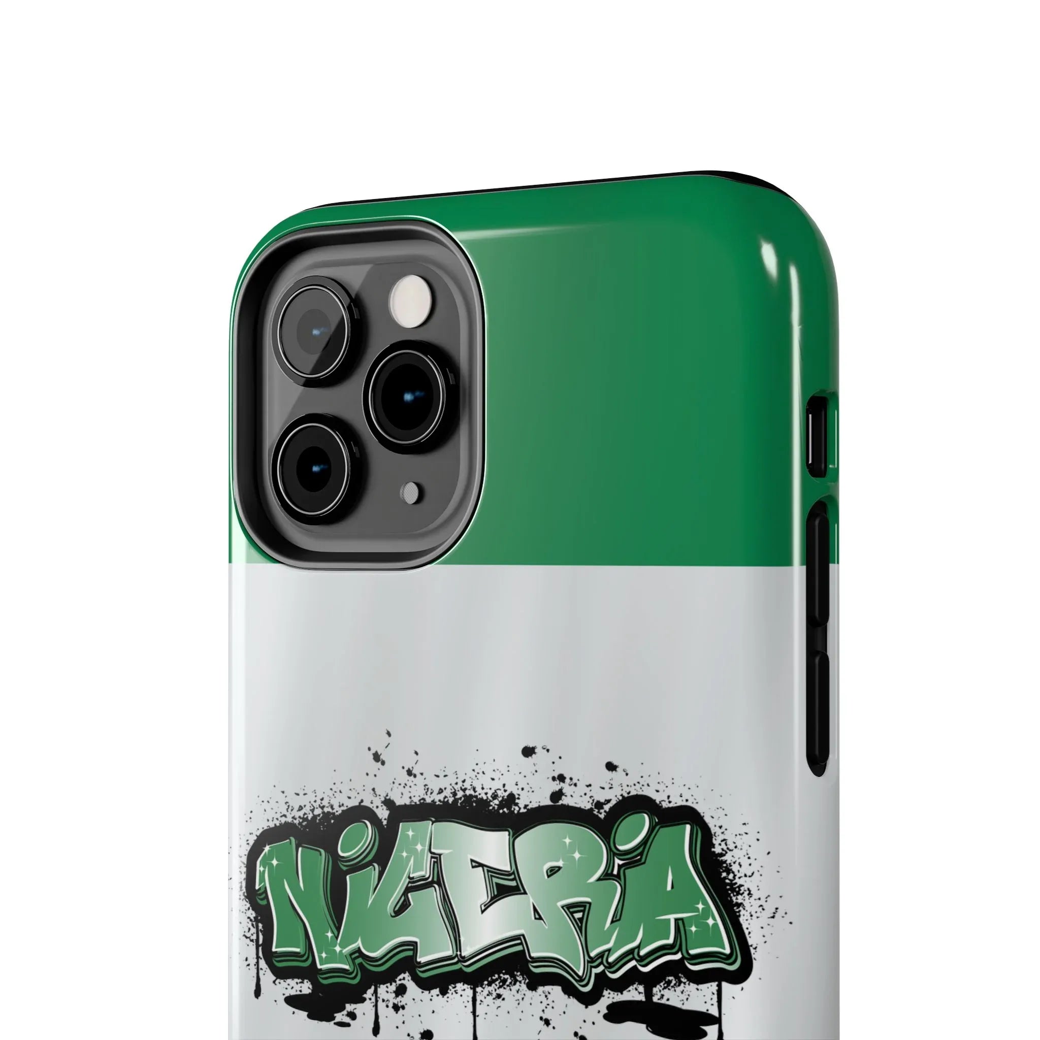Tough Phone Case — Nigeria Flag Graffiti Design - DiwaKi