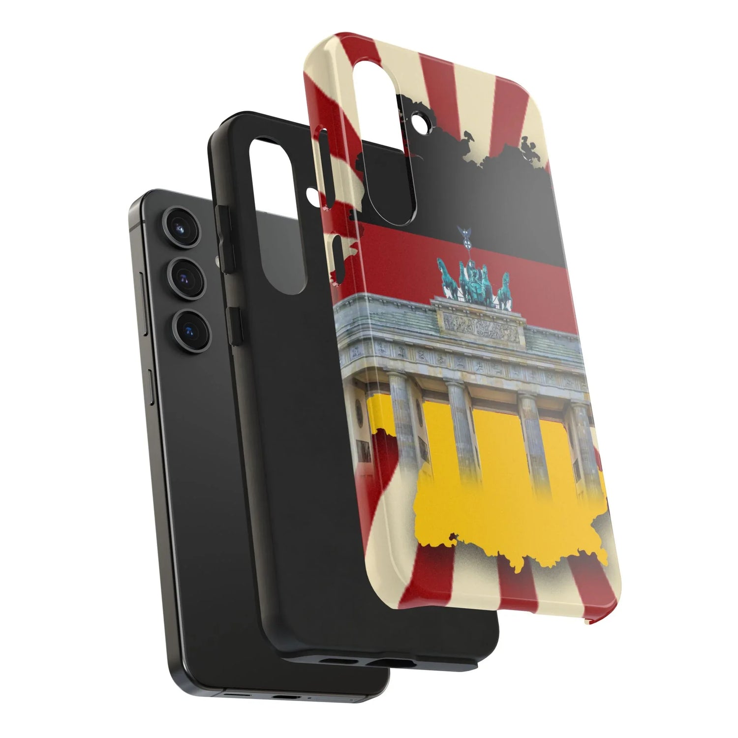 German Flag Brandenburger Gate Tough Phone Case – Berlin Landmark Protective Cover - DiwaKi