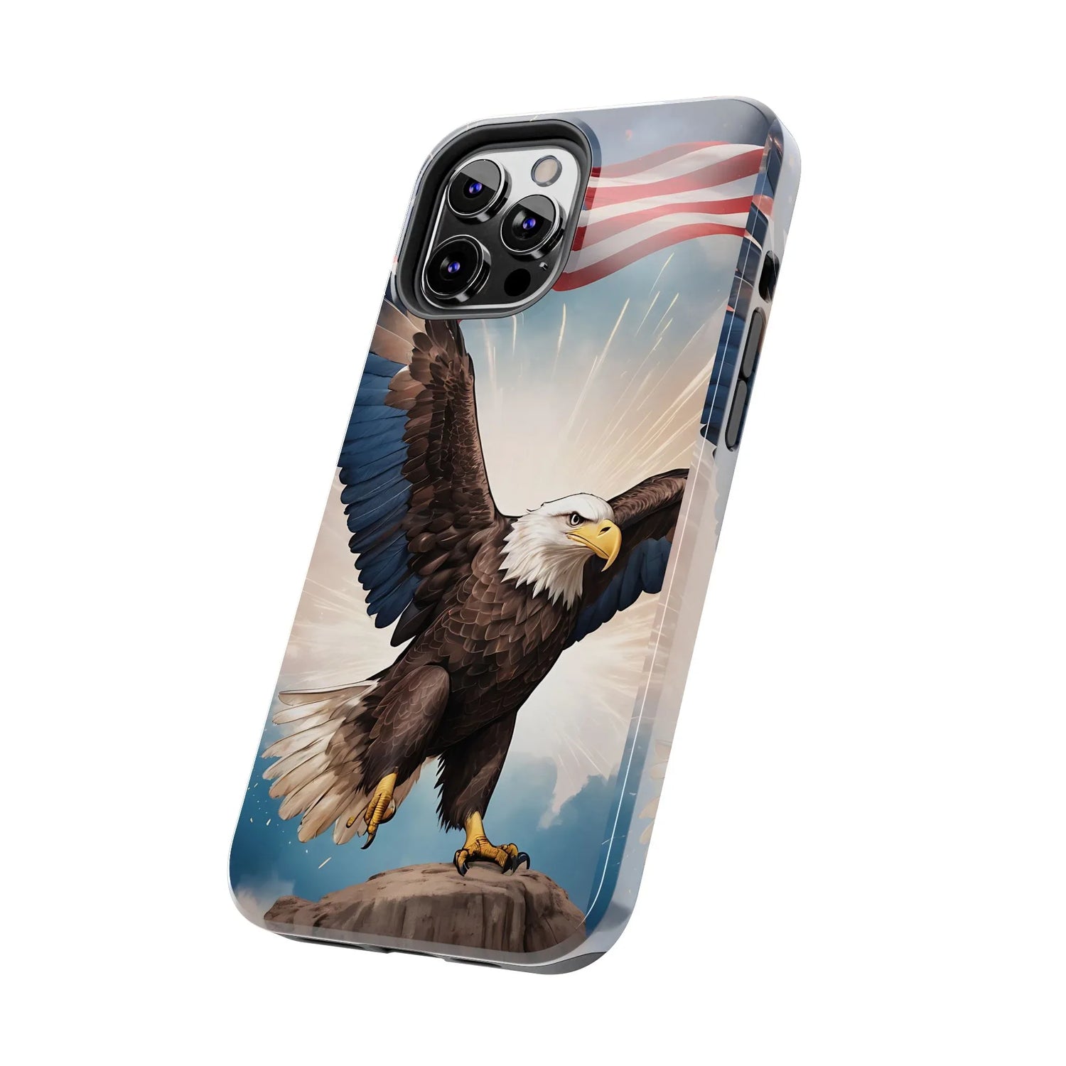Majestic Eagle Flag Phone Case - DiwaKi