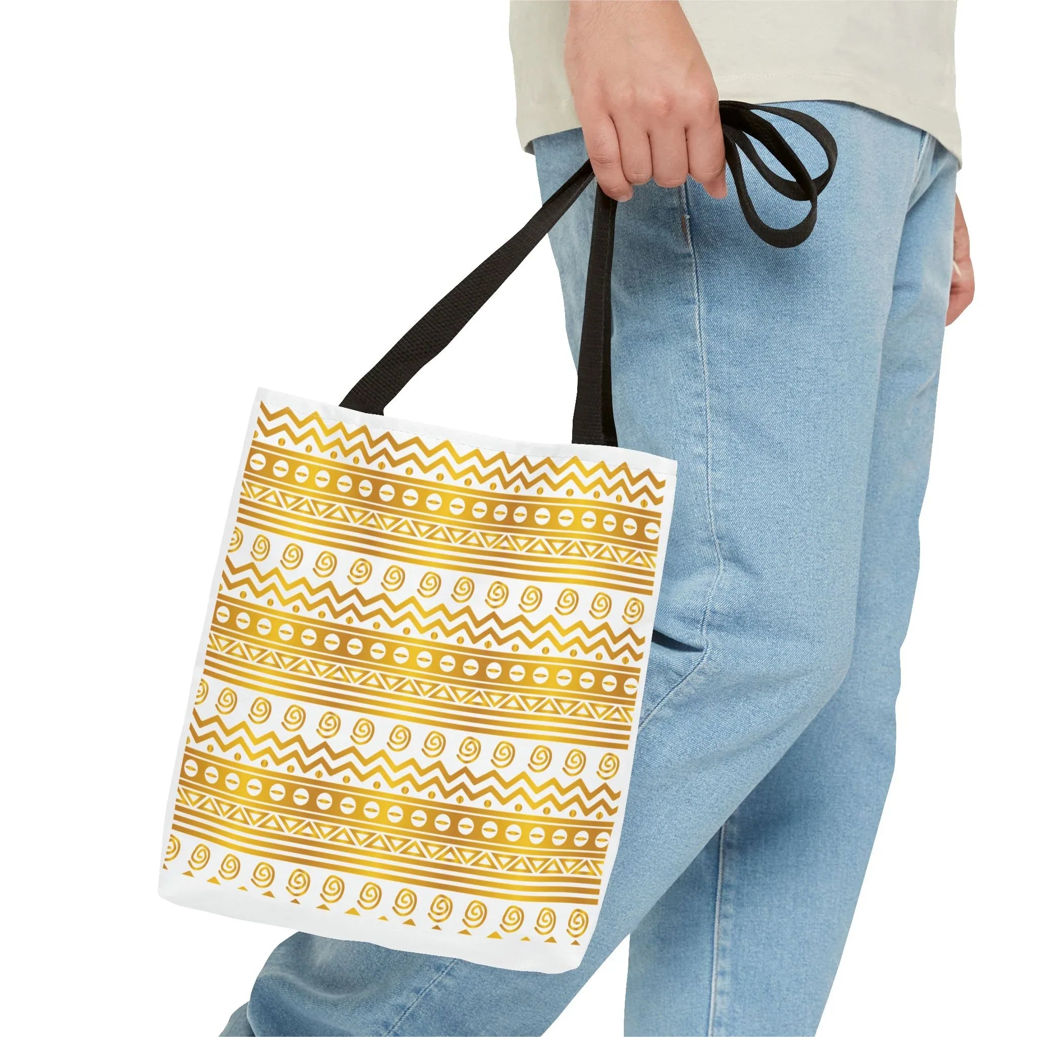 Boho Chic Gold Pattern Tote - DiwaKi