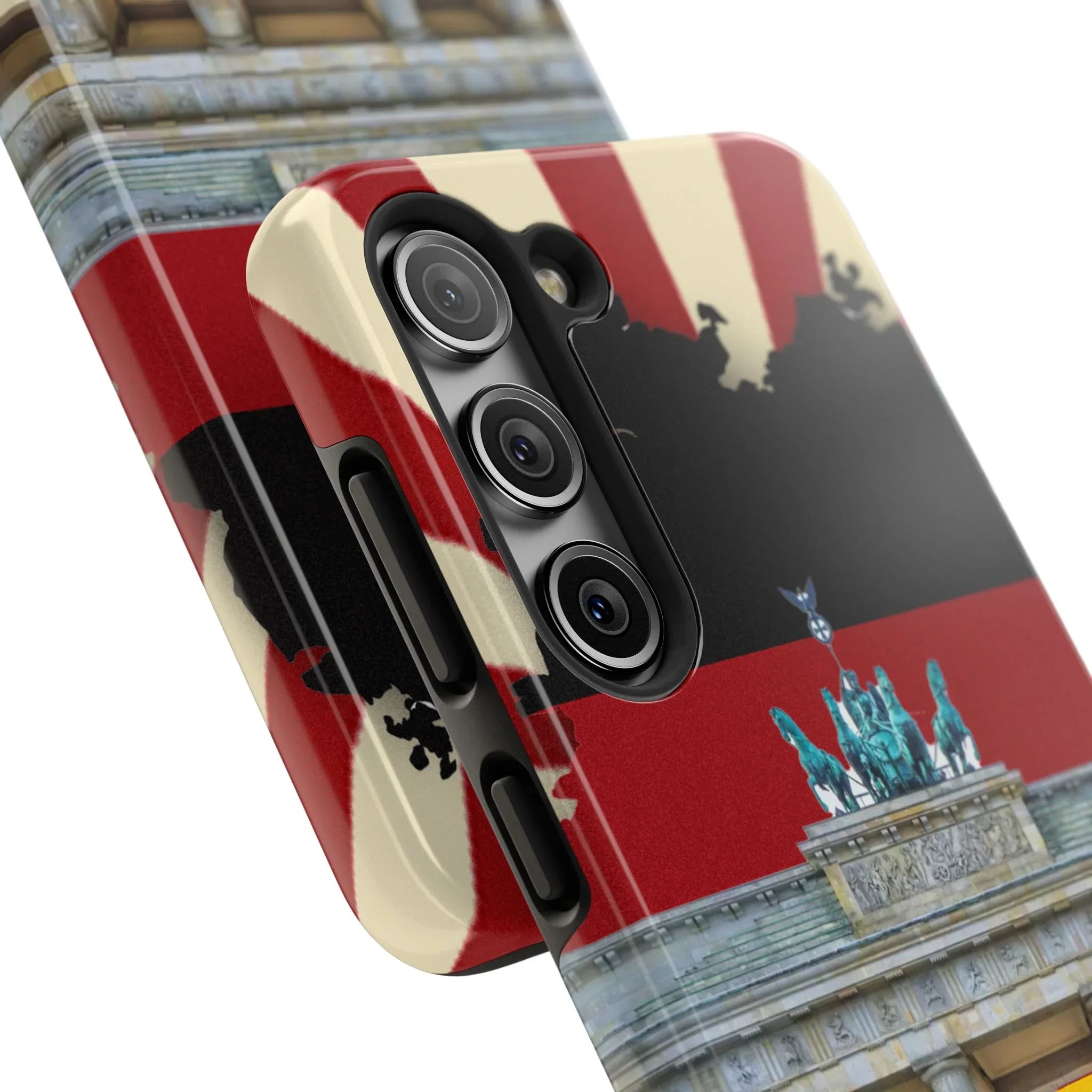 German Flag Brandenburger Gate Tough Phone Case – Berlin Landmark Protective Cover - DiwaKi