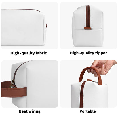 Travel Twill PU Leather Toilettrie Bag Makeup Cosmetics - DiwaKi
